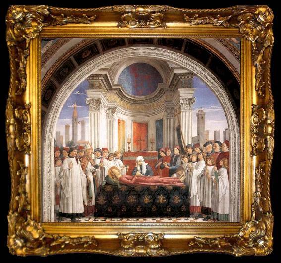 framed  GHIRLANDAIO, Domenico Obsequies of St Fina, ta009-2